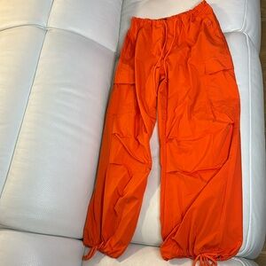 Size L Orange cargo pants